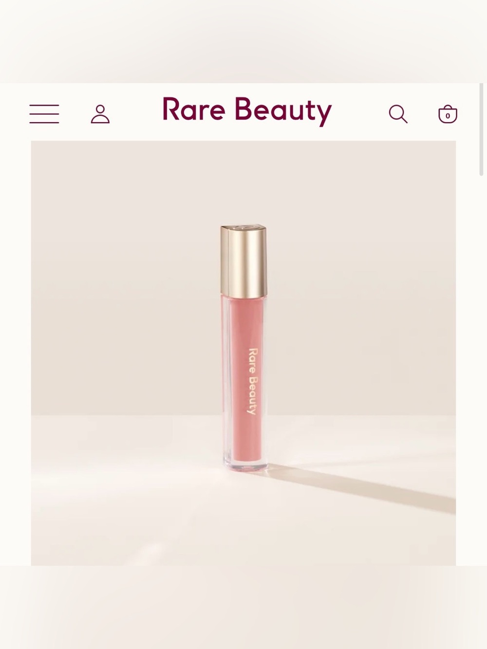 Rare Beauty Stay Vulnerable Lip Balm Nearly Petal LIMITED EDITION